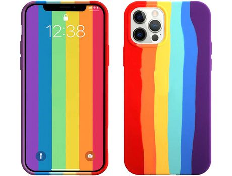 Funda para iPhone 12 Pro Max ELKUAIE Silicona Multicolor