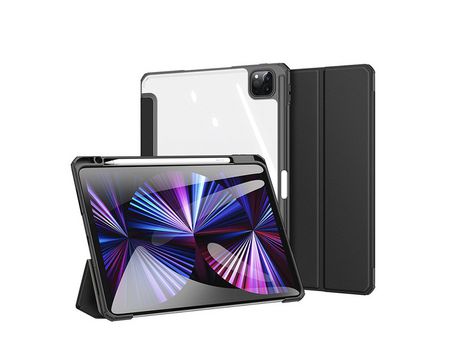 Funda protectora compatible con iPad Pro 11 2022/2021/2020/2018 con portalápices carcasa trasera transparente