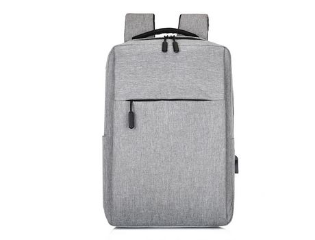 Mochila para computadora portátil adecuada para hombres y mujeres que viajan con puerto de carga USB