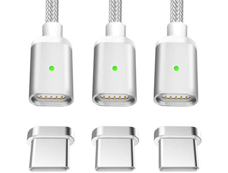 Cable cargador para iPhone [3pcs 0.5M 1M 2M] Cable de carga rápida de nylon para iPhone