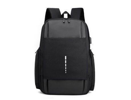 Mochila de viaje ultrafina y duradera para portátil con puerto de carga USB-Mochila para portátil de 15 6 pulgadas