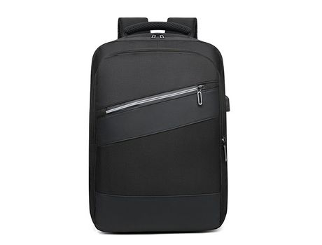 Mochila para computadora portátil mochila de negocios con puerto de carga USB adecuada para computadora portátil de 15.6 pulgadas.