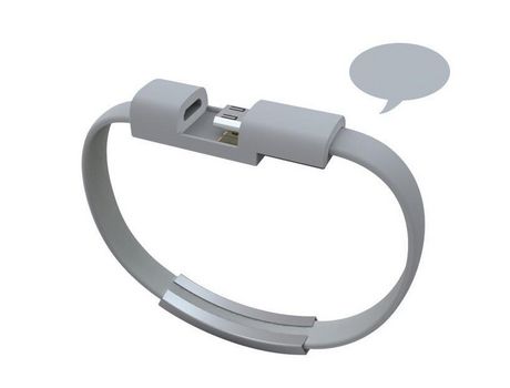 21cm creativo portátil iPhone pulsera Cable de datos iOS Android tipo-c pulsera teléfono móvil Cable de carga