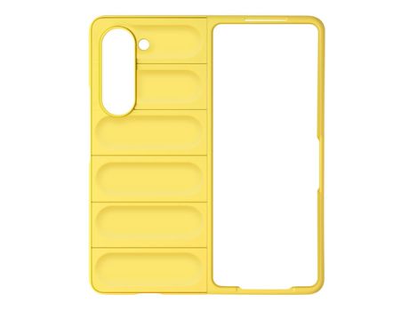 Carcasa para Samsung Galaxy Z Fold 5 Silicona Gel Flexible y Robusta Amarillo