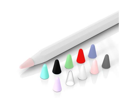 Puntas de protección contra escritura de silicona compatibles con Apple Pencil 1st/2nd Gen Antideslizante silencioso- 10 piezas