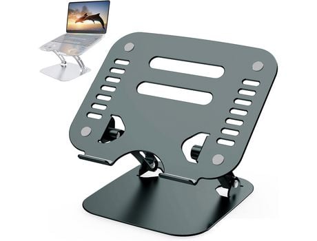 Soporte para computadora portátil soporte para computadora portátil ajustable en ángulo de altura ergonómico Compatible con la mayoría de las compu...