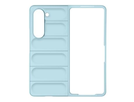 Carcasa para Samsung Galaxy Z Fold 5 Silicona Gel Flexible y Robusta Azul Claro