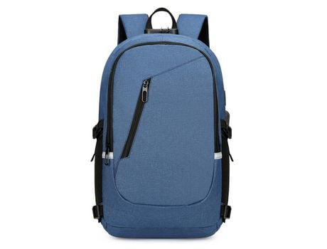 Mochila de viaje para portátil mochila impermeable antirrobo con candado y puerto de carga USB