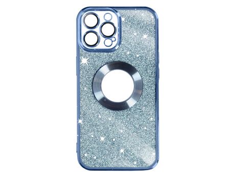 Carcasa para iPhone 13 Pro Max Serie Protecam Spark Extraíble Glitter Azul