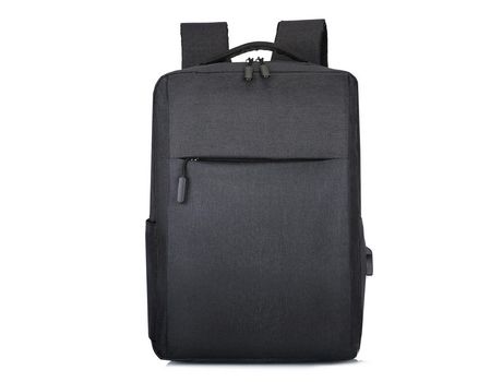 Mochila para computadora portátil adecuada para hombres y mujeres que viajan con puerto de carga USB