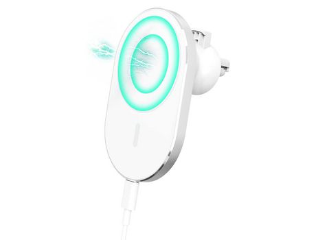 Cargador de Coche Inalámbrico Magnético 15W Carga Rápida Soporte de Teléfono para Coche