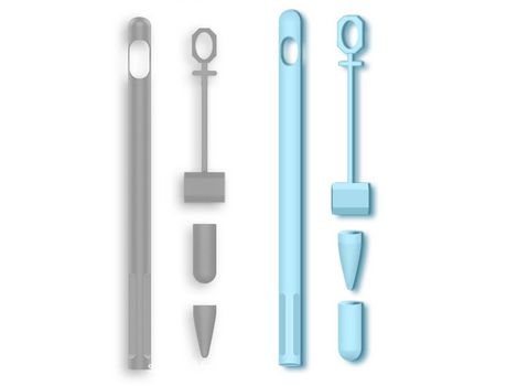 Paquete de 2 fundas de silicona compatibles con Apple Pencil 1st Gen empuñadura protectora suave antideslizante