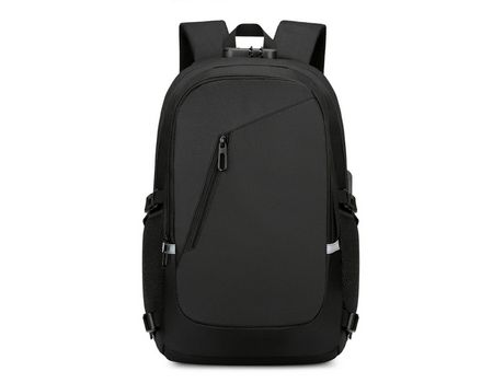 Mochila de viaje para portátil mochila impermeable antirrobo con candado y puerto de carga USB