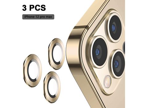 Estuche para lente de cámara para iPhone 12 Pro/12 Pro Max 3pcs
