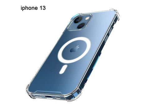 Funda magnética transparente para iPhone 12 mini