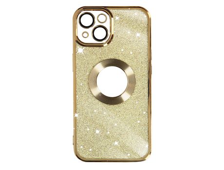 Carcasa para iPhone 13 Serie Protecam Spark Extraíble Glitter Dorado