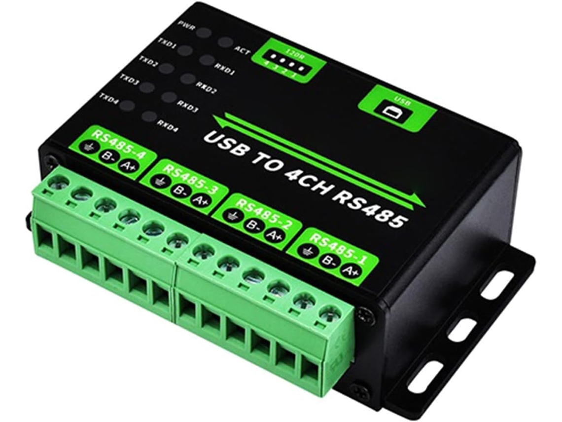 Convertidor Usb A Rs485 De 4 Vías Con Protección Múltiple Y De Grado Industrial