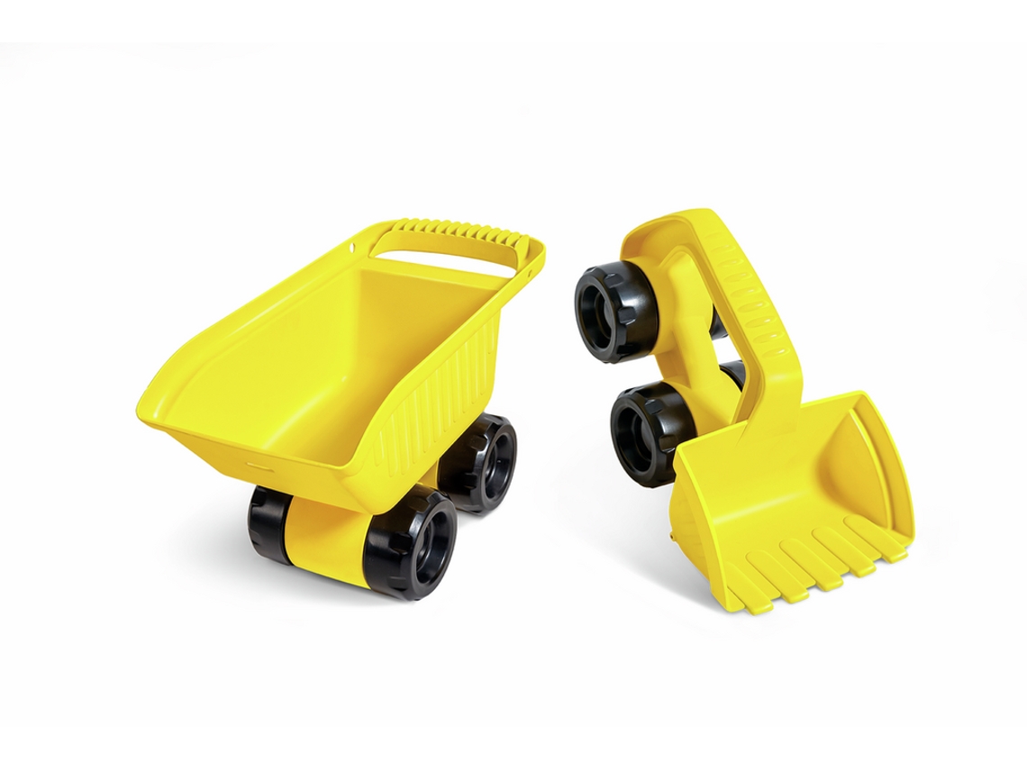 Camiones de juguete Hape Monster Movers Duo para niños