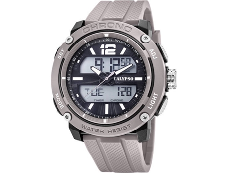 Reloj Digital CALYPSO Hombre (Goma - Gris)