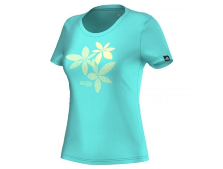 Camiseta de Mujer ADIDAS Flower Hikes Tecnologia Climalite Azul
