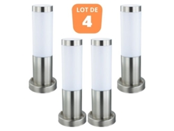 Lote de 4 Terminales de acero inoxidable Defne-3 E27 60W
