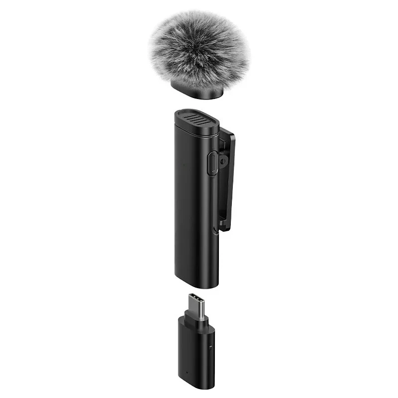 Micrófono De Solapa Inalámbrico, Micrófono Para Grabación De Audio Y Vídeo.
