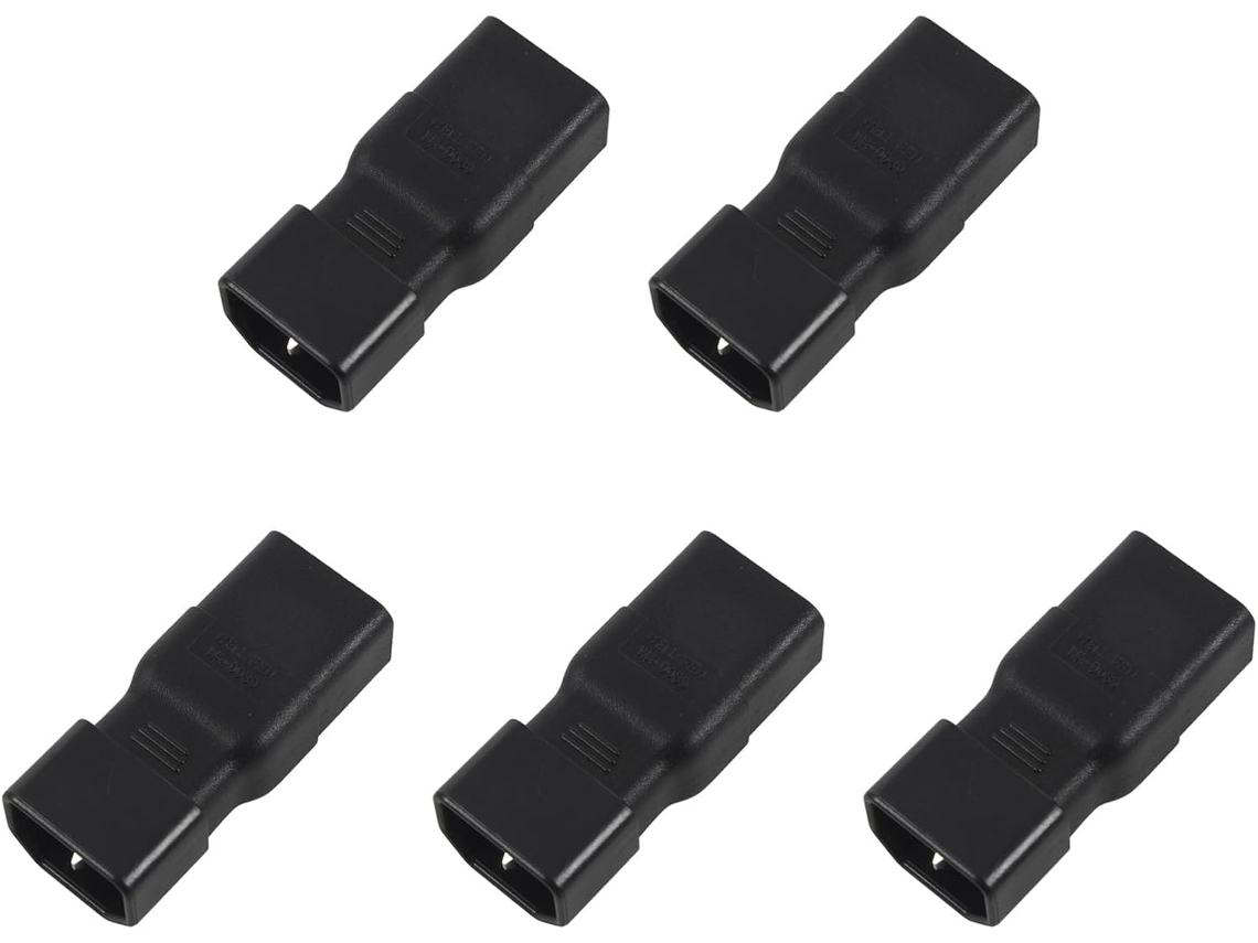 5 Adaptadores De Conector Iec Para Fuente De Alimentación Pdu Ups Macho C14 A C19
