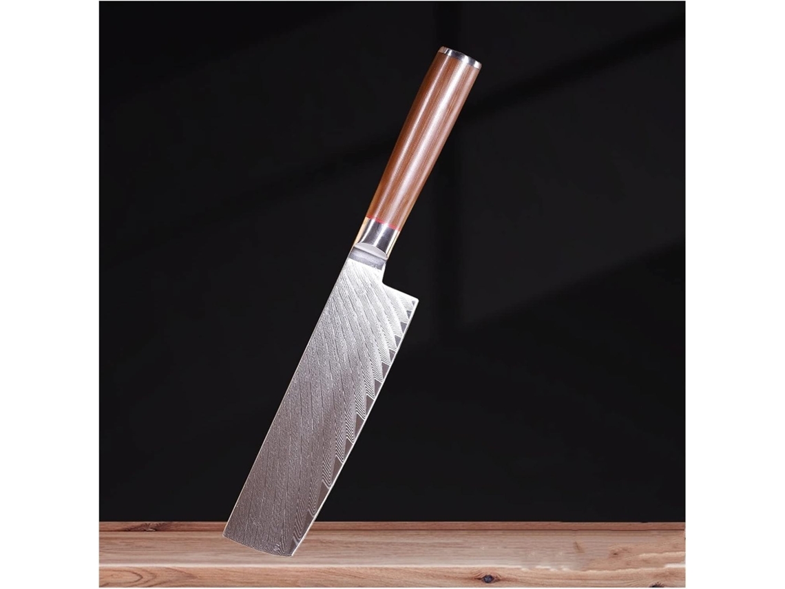 Cuchillo De Acero Inoxidable Alta Calidad Con Filo Superiorbrlos Bordes Curvos Son Limpios, Más Duraderos Y