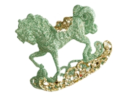 Adorno Colgante Para Árbol De Navidad, 1 Caballo 10x9cm