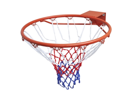 vidaXL Canasta de baloncesto con red naranja 45 cm