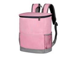 Mochila térmica impermeable, de gran capacidad, para picnics y viajes al aire libre, color rosa.