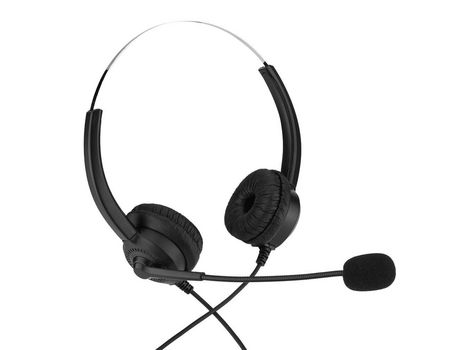 Auricular para centro de llamadas celular con micrófono Audio binaural con cable, Auricular liviano para PC Auricular con cable, Cancelación de rui...