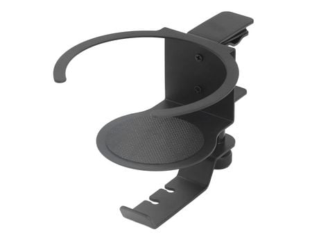 Portavasos de escritorio Portavasos de café 2 en 1 con soporte giratorio para auriculares Soporte para PC para juegos de aleación de aluminio,