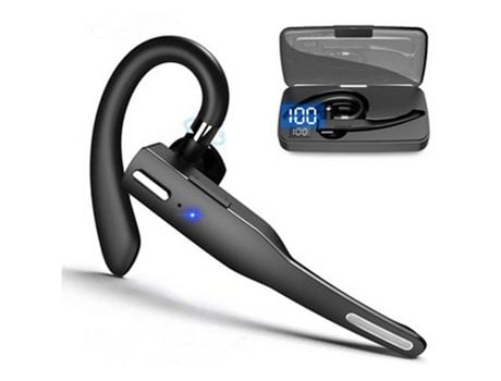 Auriculares Bluetooth inalámbricos Bluetooth 5,1 auriculares manos libres con micrófono auriculares inalámbricos giratorios de una sola oreja para ...