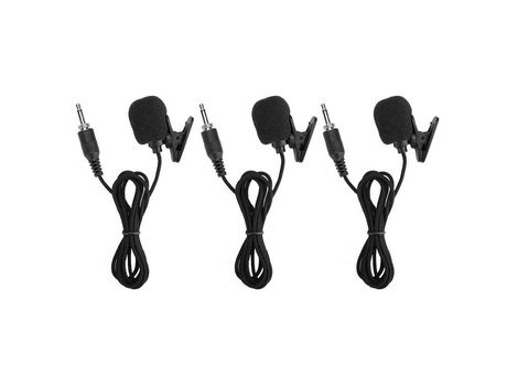 Micrófono Lavalier Micrófono Lavalier estéreo mini de 3,5 mm de 3 piezas