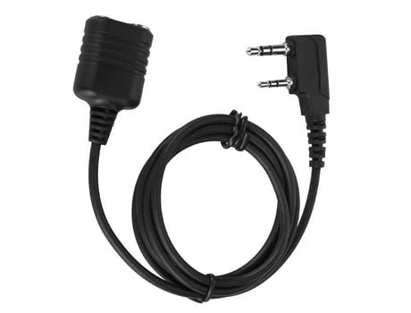 Cable de extensión de micrófono para Kenwood Baofeng, K Cable de micrófono de mano de 2 pines para Radio Walkie-Talkie, micrófono de altavoz tipo K...