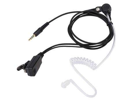 Auriculares con cable, auriculares PTT Auriculares portátiles Mic Auriculares giratorios para auriculares Ruido de corte monoaural para personal de...