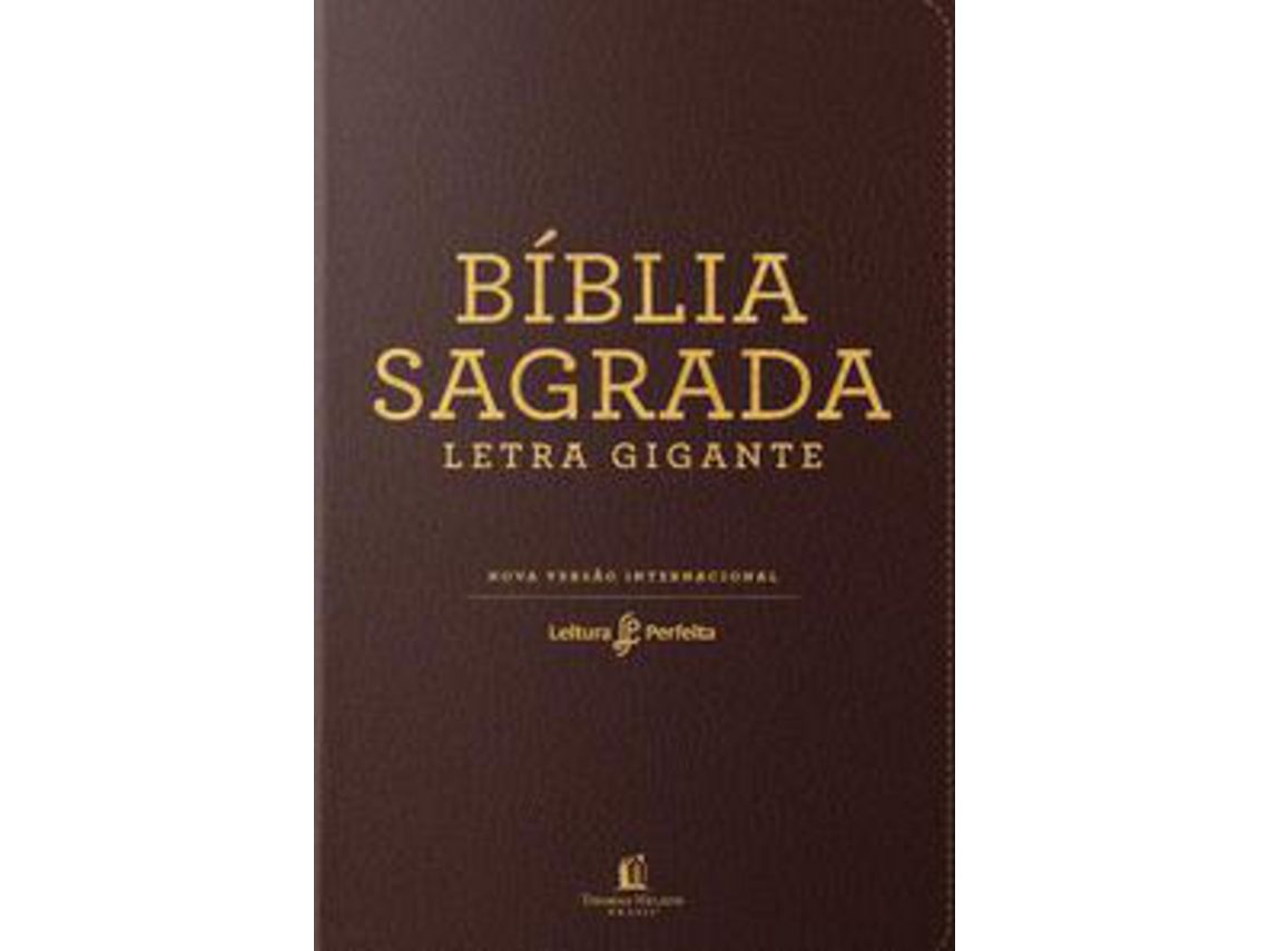 Libro Biblia Sagrada Leitura Perfeita Capa Neutra de Thomas Nelson Brasil (Portugués)