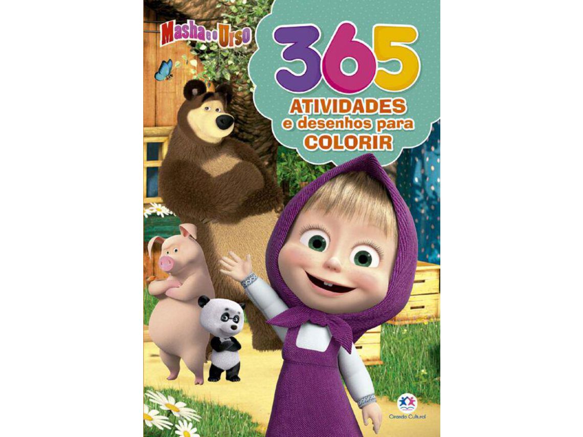 Libro Masha e O Urso 365 Atividades Desenhos P/Colorir de Barbieri e Paloma Blanca Alves (Portugués)