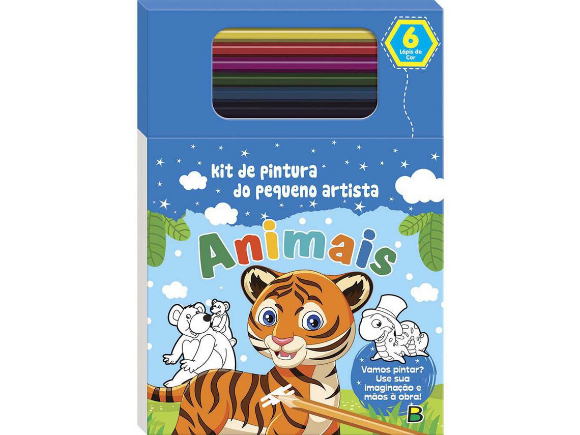 Libro Kit de Pintura do Pequeno Artista: Dinossauros de BRIJBASI ART PRESS LTD ( Português-Brasil )