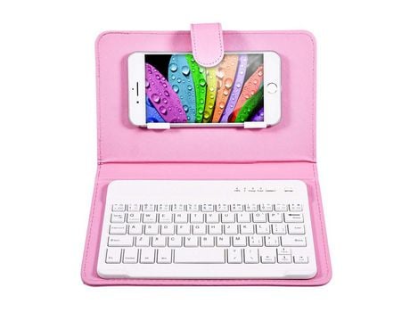 Funda de cuero para tableta con teclado de 7"
