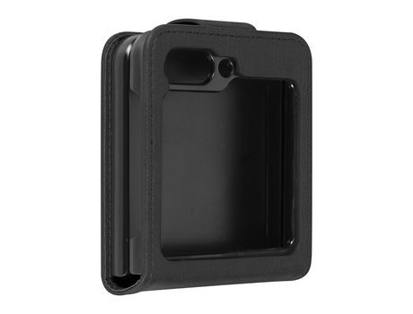 Carcasa Samsung Galaxy Z Flip 5 AVIZAR Tarjetero Soporte Vídeo Negro