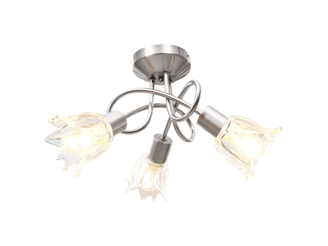 Lámpara de techo VIDAXL Transparente Cristal (37 x 23.5)