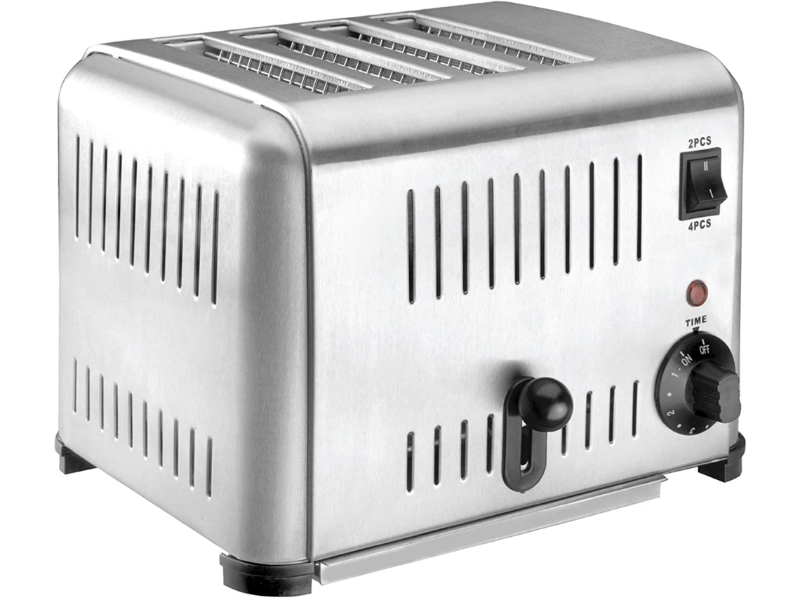 Tostadora Buffet Inox 4 Ranuras 2240W- Gris LACOR