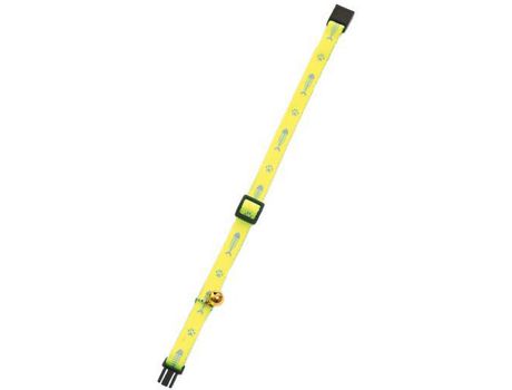 Collar Art Sportiv Amarillo con Pez para Gatos 30 Cm X 10 Mm KARLIE FLAMINGO