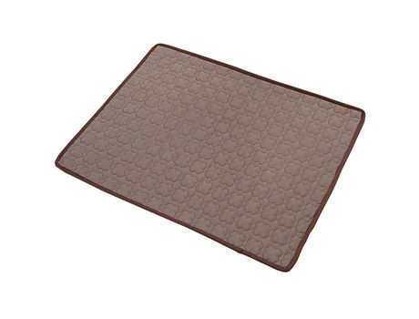 Colchoneta De Enfriamiento Para Perros, Almohadillas De Verano Para Mascotas, Cama Para Gatos, Cojín Lavable Y Portátil Para Dormir, Marrón, L ZMDE...