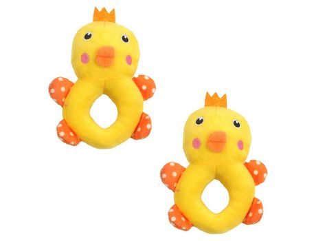 Paquete De 2 Juguetes De Peluche Para Perros Pequeños, Juguetes Para Masticar Para Cachorros, Juguetes Interactivos Para La Dentición De Perros, St...