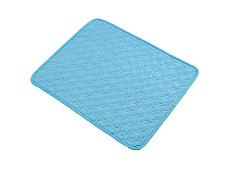 Colchoneta De Enfriamiento Para Perros, Almohadillas De Verano Para Mascotas, Cama Para Gatos, Cojín Lavable Y Portátil Para Dormir, Azul, M ZMDECQ...
