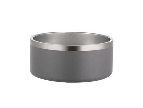 Cuencos Para Perros De Comida Y Agua De Acero Inoxidable Para Perros, 42 Oz, Cuenco De Alimentación Para Mascotas, 18,3*6,3 Cm, Gris ZMDECQNA
