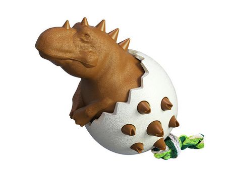 Juguetes Para Masticar Perros En Forma De Jabalí Para Perros De Raza, Diversión Para Masticar Y Perseguir La Forma De Huevo De Dinosaurio Con Nudo,...
